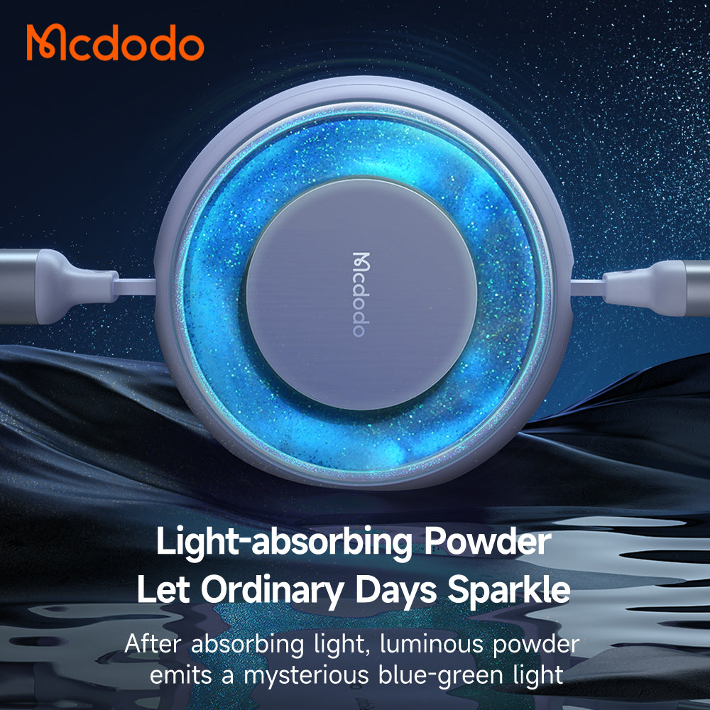 Mcdodo CA-357 Sparkling Series 3 in 1 Retractable Charging Cable 1.2m