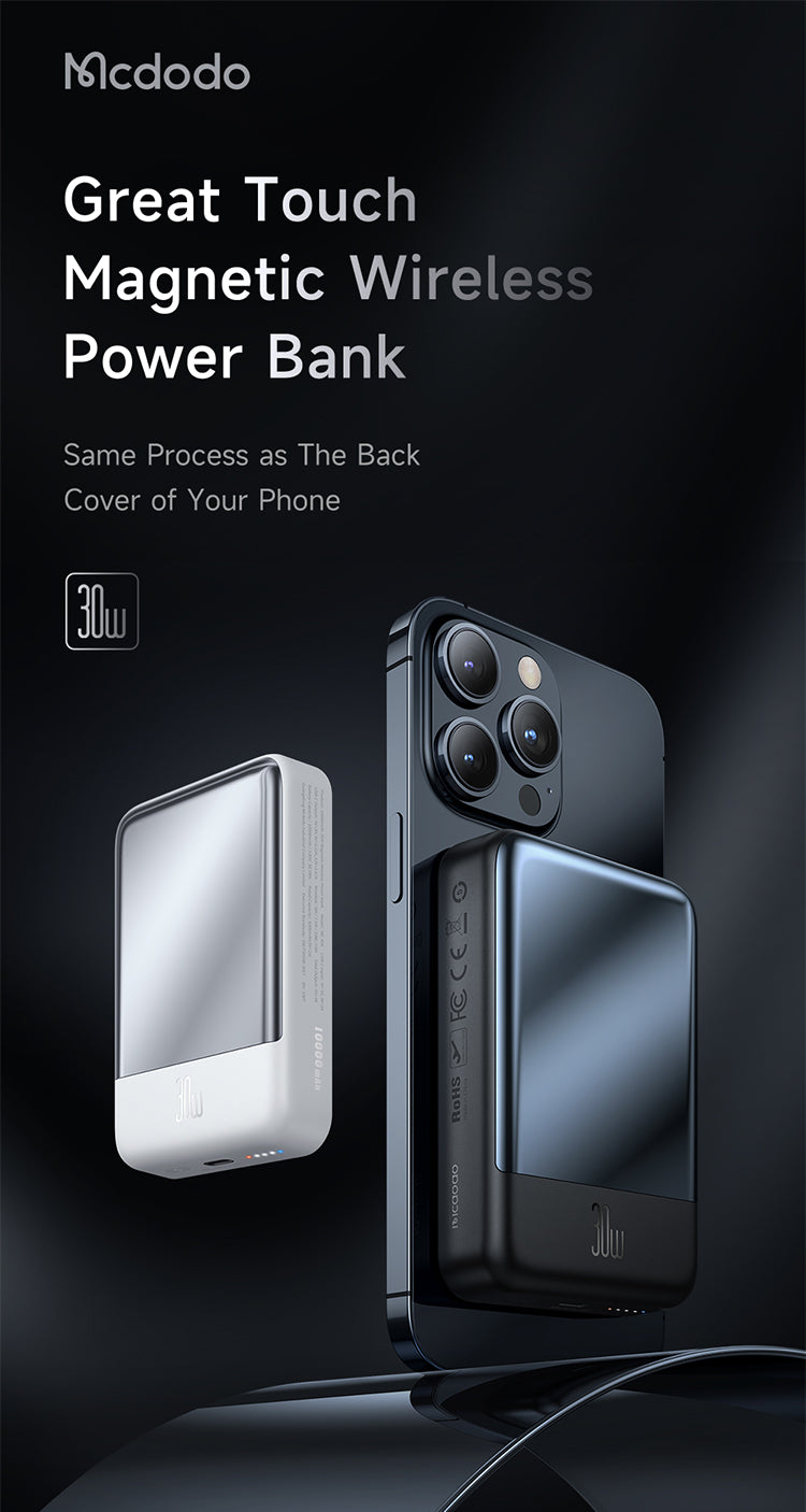 Mcdodo MC-593 10000mAh Powerbank 30W Magnetic Wireless Charging