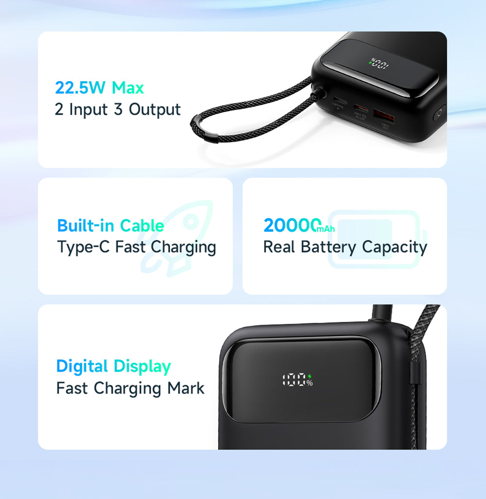 Mcdodo MC-3710 20000mAh Powerbank 22.5W Digital Display