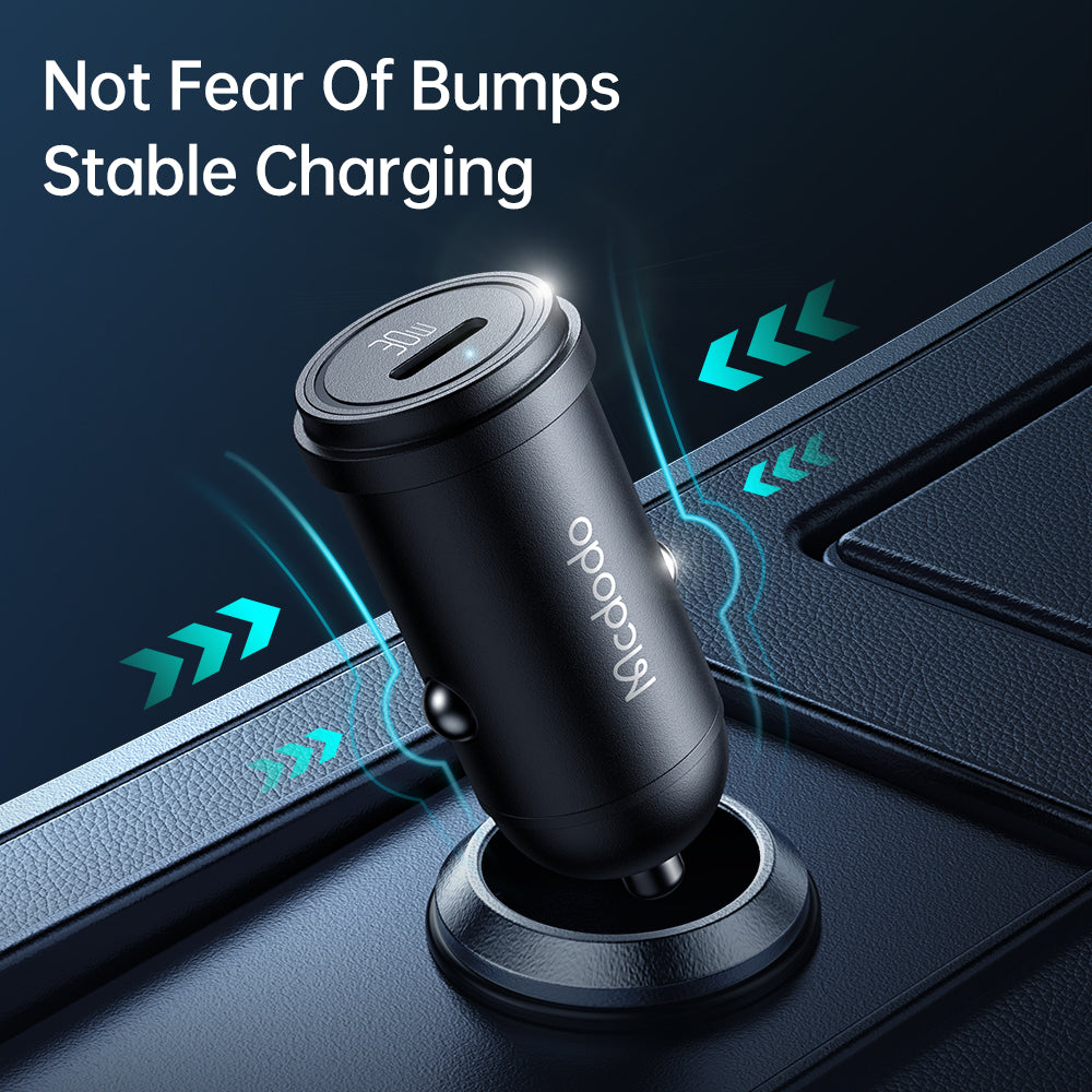 Mcdodo CC-7492 30W 1C PD Fast Car Charger+ 36W Type C to Lightning Cable 1.2m