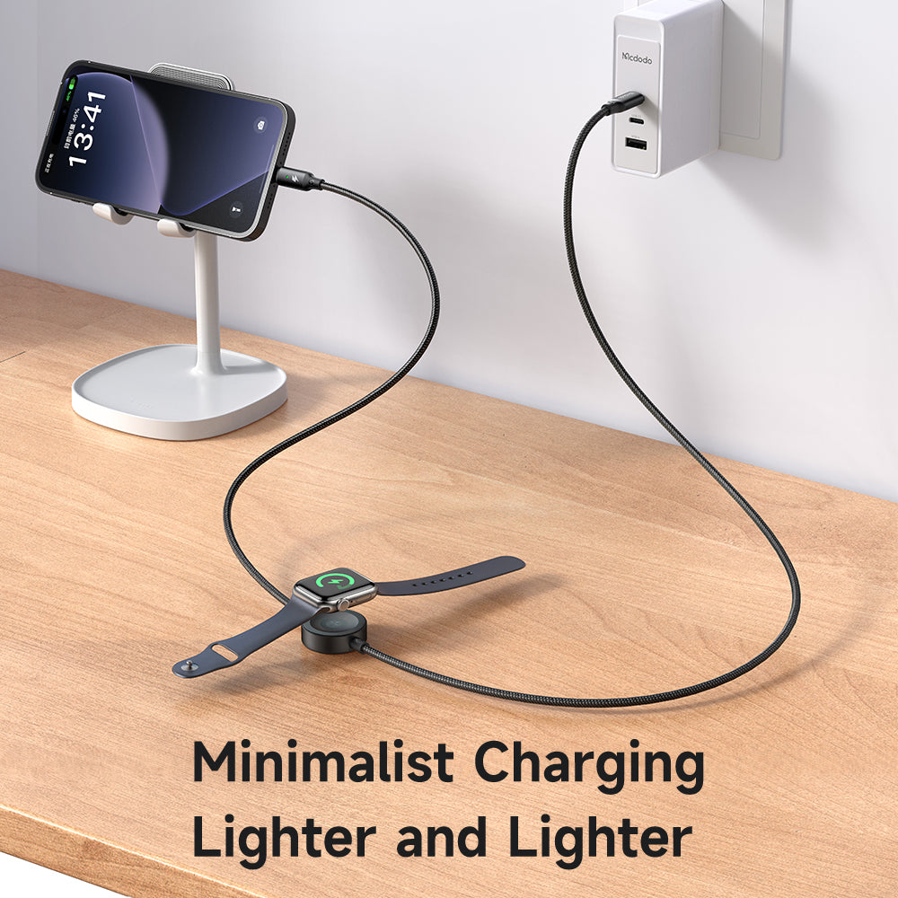 Mcdodo CA-568 2-in-1 Cable (Lighting) For iPhone & Apple Watch