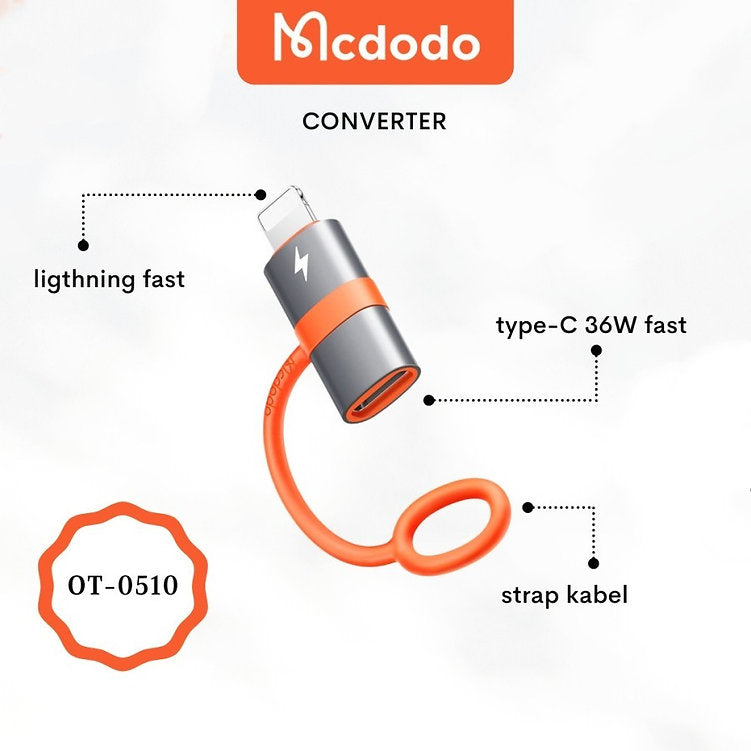 Mcdodo OT-0510 Adapter Convberter USB-C To Lightning