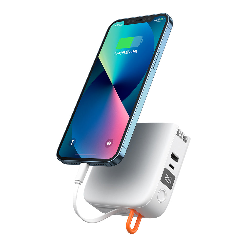 Mcdodo CH-117 22.5W QC 15000mAh Powerbank & Universal Charger with Built-in Cable