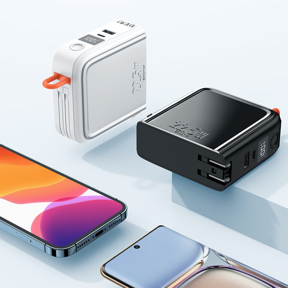 Mcdodo CH-117 22.5W QC 15000mAh Powerbank & Universal Charger with Built-in Cable