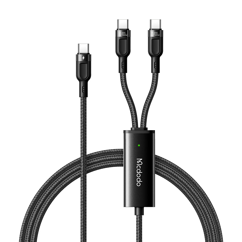 Mcdodo CA-747 Type C to Dual Type C 100W Fast Charging Cable 1.2m