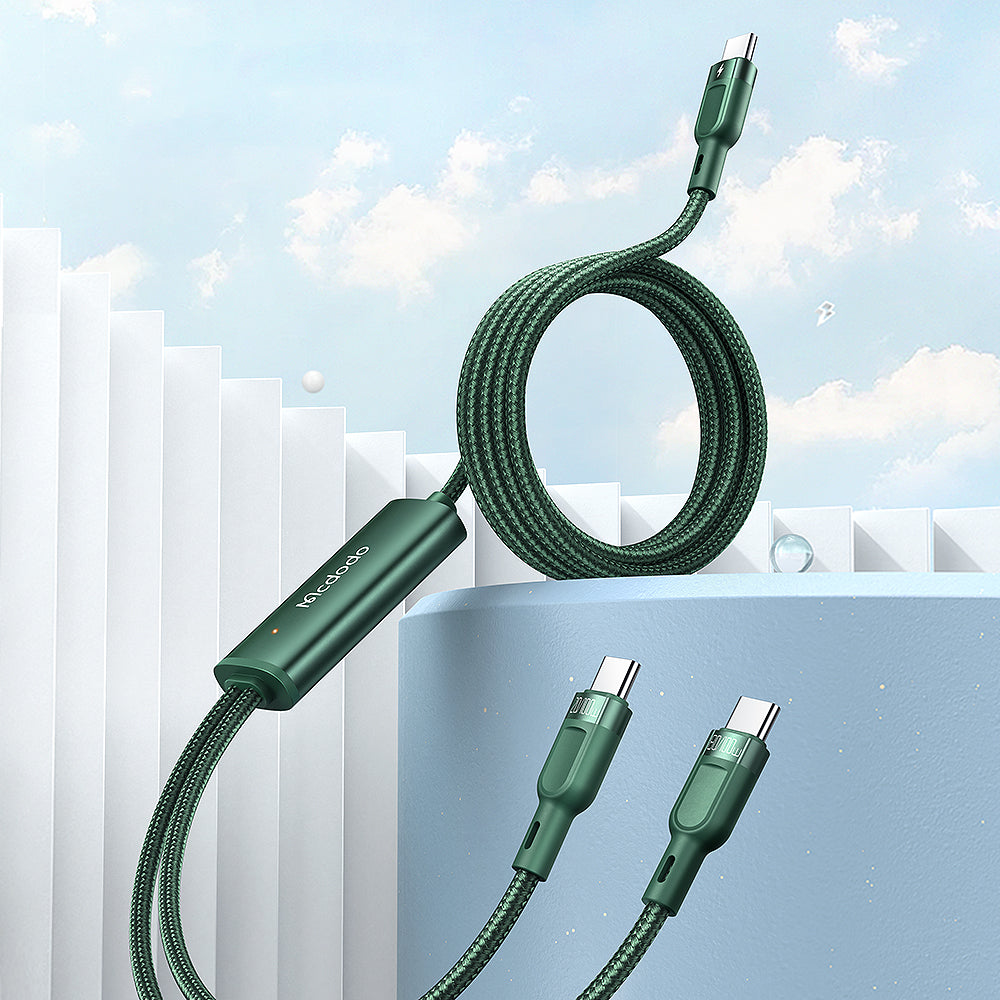Mcdodo CA-747 Type C to Dual Type C 100W Fast Charging Cable 1.2m