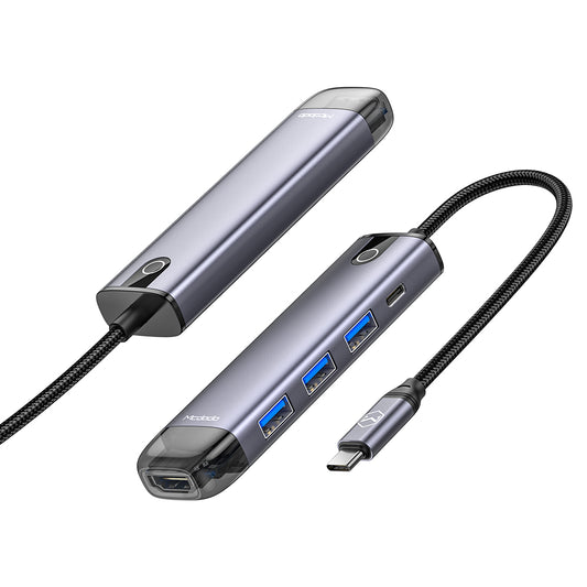 Mcdodo HU-7750 5 in 1 HUB HDMI; USB-A 3.0*3; USB-C(PD 100W)