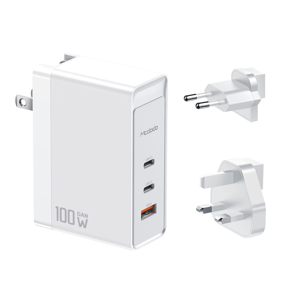 Mcdodo CH-810 Pro 100W GaN Dual Type-C + USB Universal Charger (EU/UK/US)