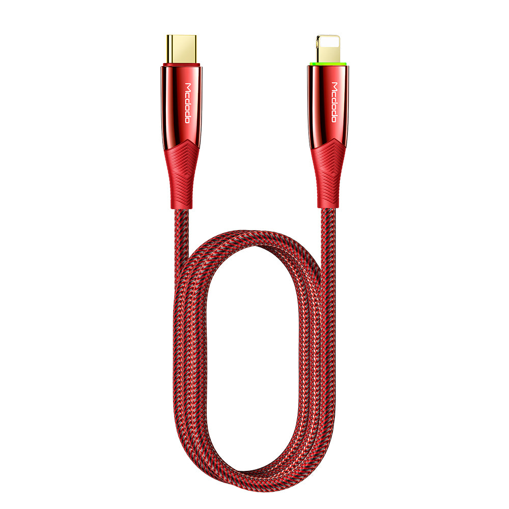 Mcdodo CA-856 Auto Disconnect Type C to Lightning Charging Cable Shark Series 1.2m