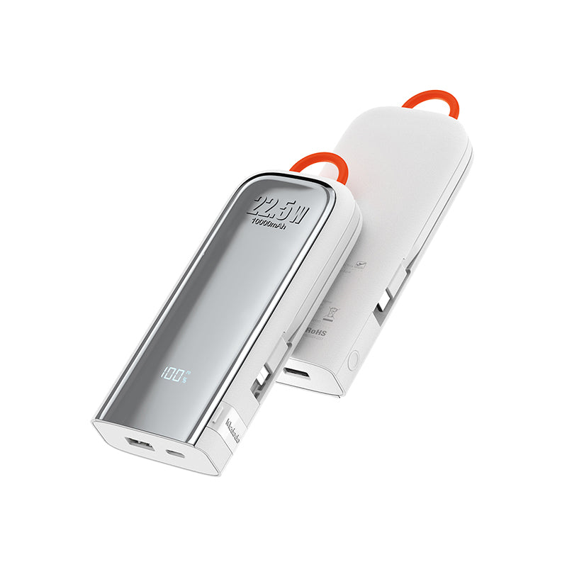 Mcdodo MC-116 22.5W 10000mAh Powerbank with Built-in Type C and Lightning Cable Noah Series