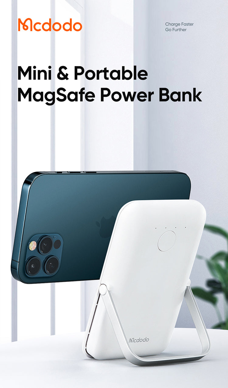 Mcdodo MC-705 20W PD MagSafe 5000mAh Wireless Powerbank Mocha Series