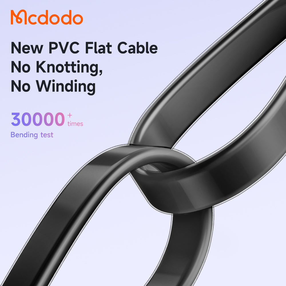 Mcdodo CA-342 Dichromatic Series 6A Type-C Super Charge 90 Degree Data Cable with LED 1.2m