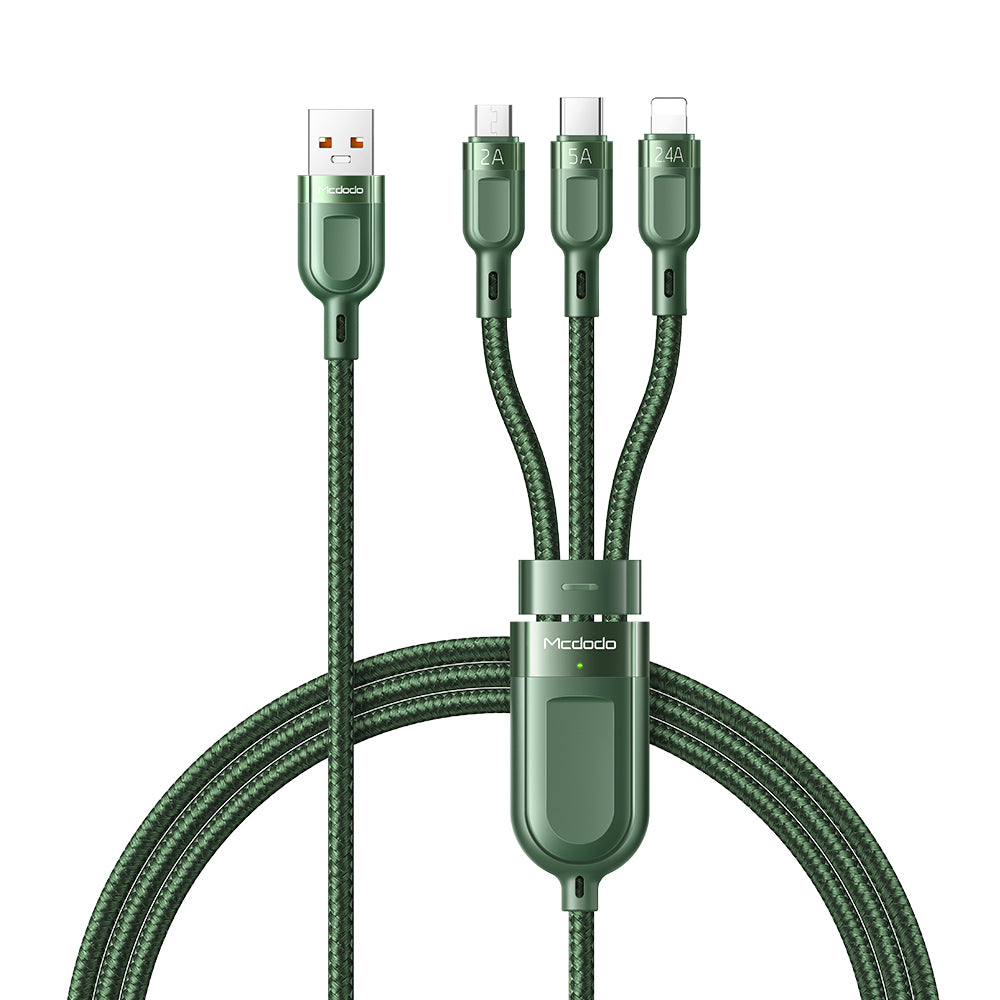 Mcdodo CA-879 3 in 1 Lightning Type C Micro USB Fast Charging Cable 1.2m