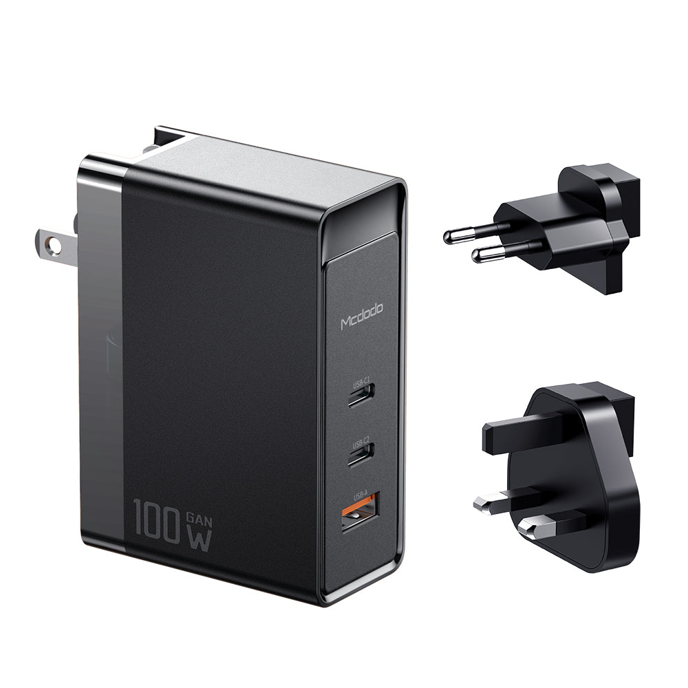 Mcdodo CH-810 Pro 100W GaN Dual Type-C + USB Universal Charger (EU/UK/US)
