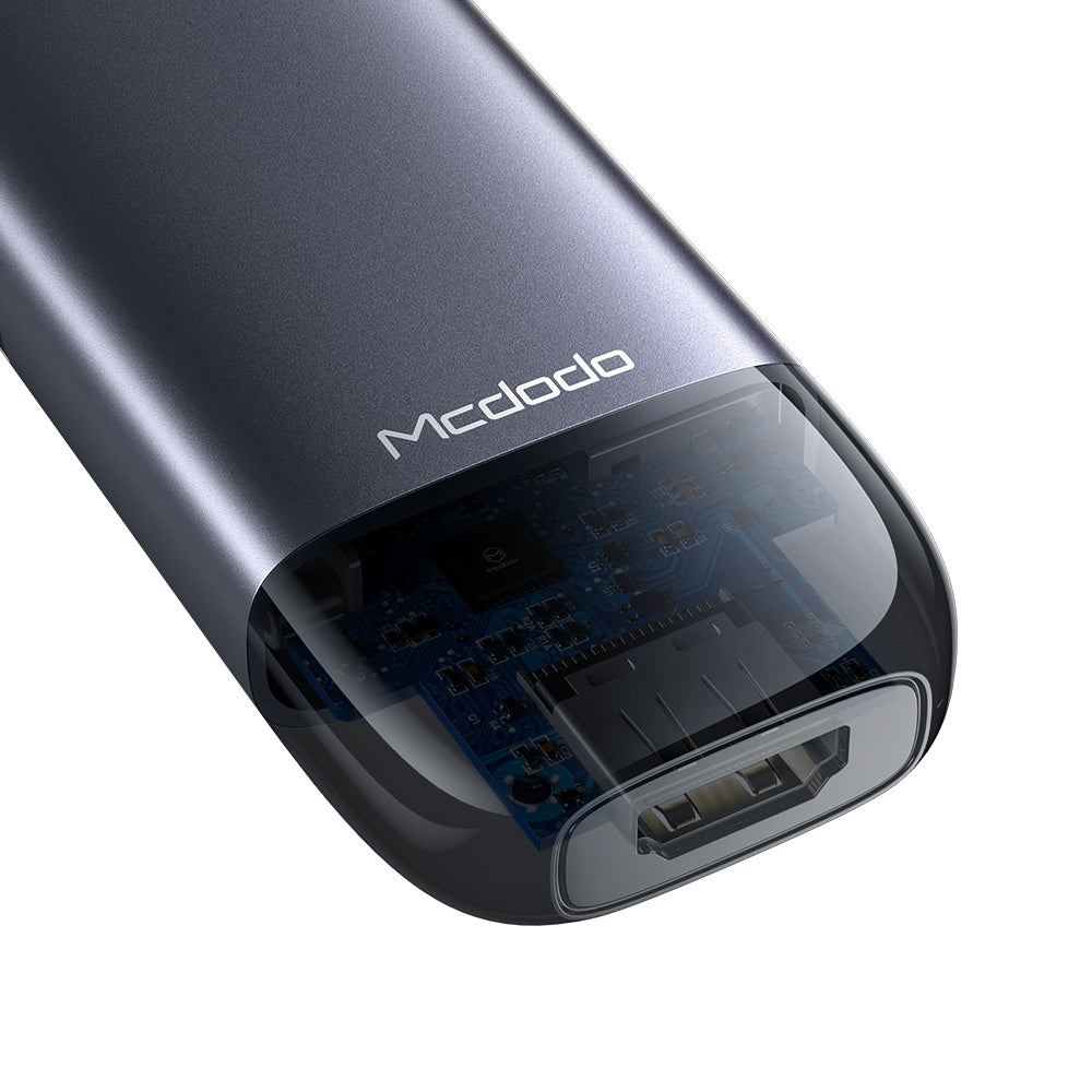 Mcdodo HU-7740 6 in 1 HUB HDMI; USB-A 3.0*2; USB-C(PD 100W);  SD/TF Card Slot