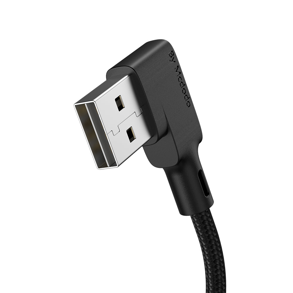 Mcdodo CA-7310 90 degree L Type Type C Data Cable Black Glue Series 1.8m