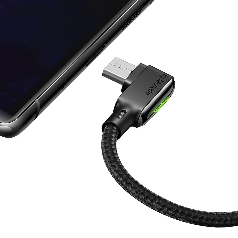 Mcdodo CA-7530 Micro USB Data Charging Cable Black Glue Series 1.2m