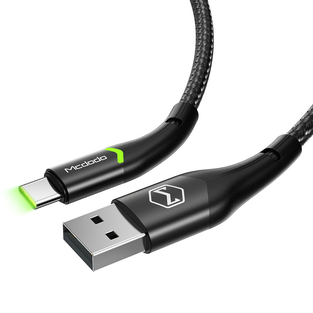 Mcdodo CA-7960 USB Type C Data Charging Cable with Switching LED 1m Magnificence Series