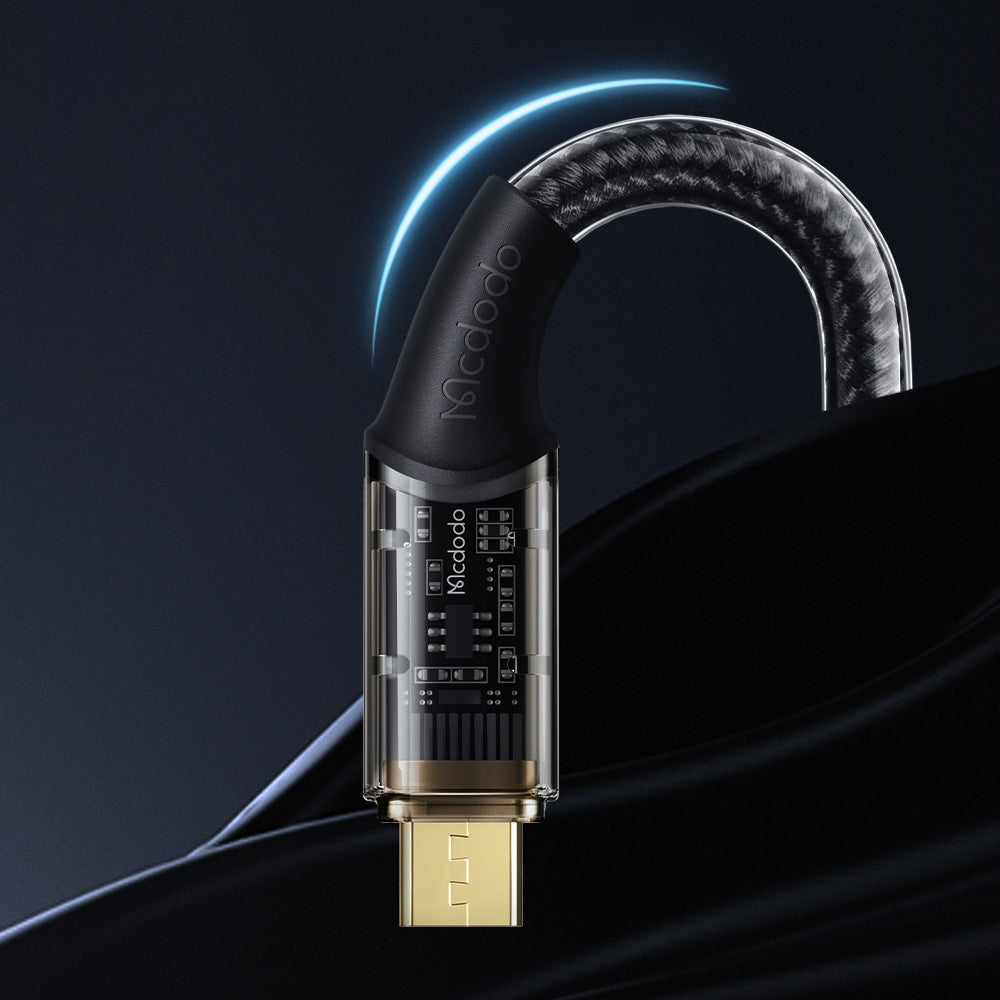 Mcdodo CA-210 Micro USB Transparent Data Charging Cable 1.8m Amber Series