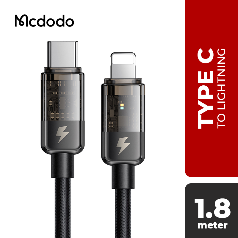 Mcdodo Transparent Series Auto Power Off Fast Charging Cable MAPO