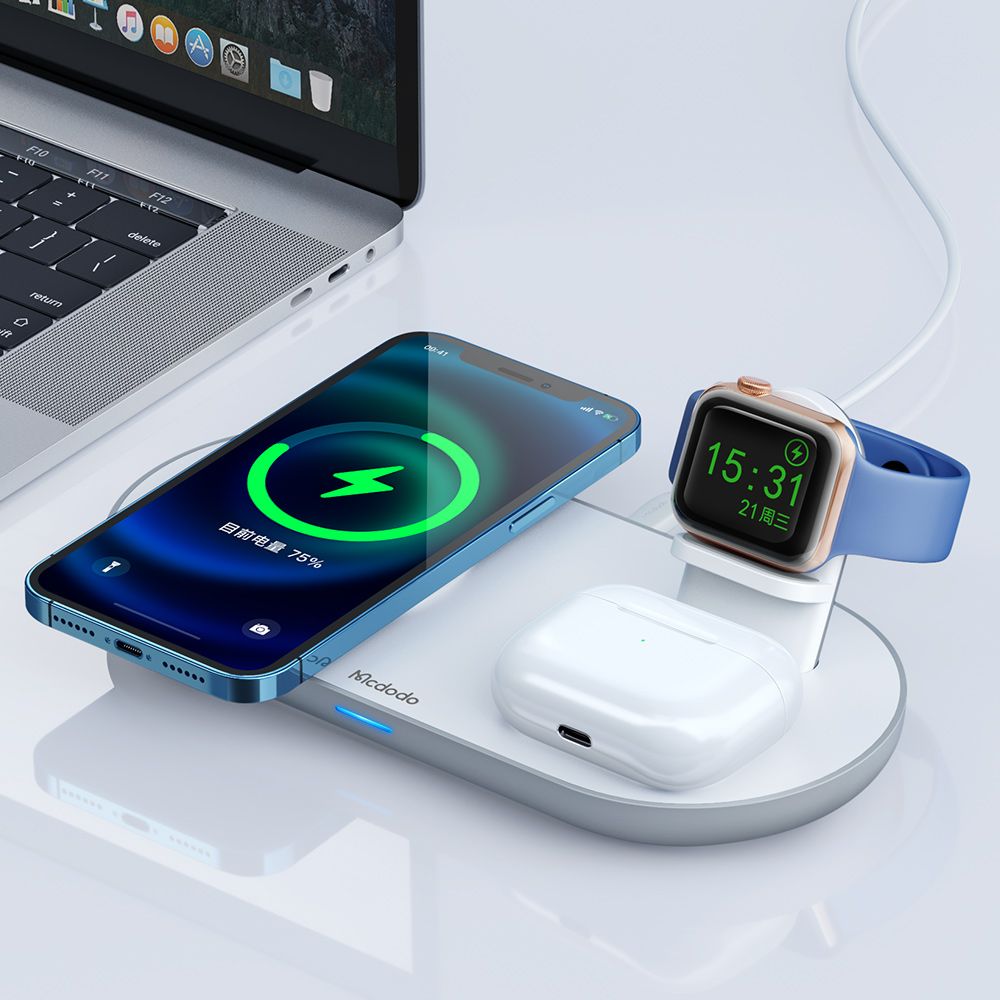 Mcdodo CH-706 15W 3 in 1 Wireless Charger